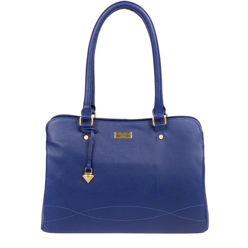 'Kiona' Mazarine Blue Leather Handbag