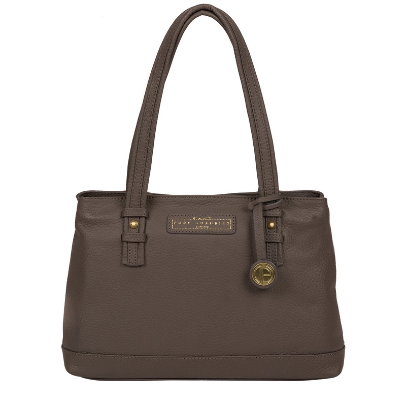 'Linton' Grey Leather Handbag