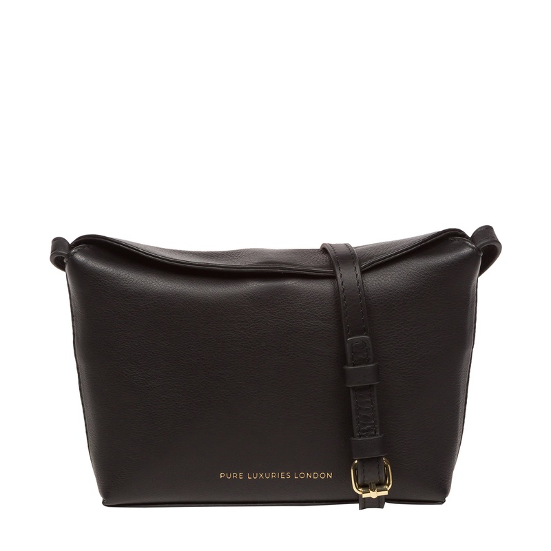 'Lolo' Black Nappa Leather Cross Body Bag