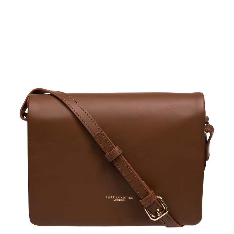 'Tammy' Chestnut Leather Cross Body Bag