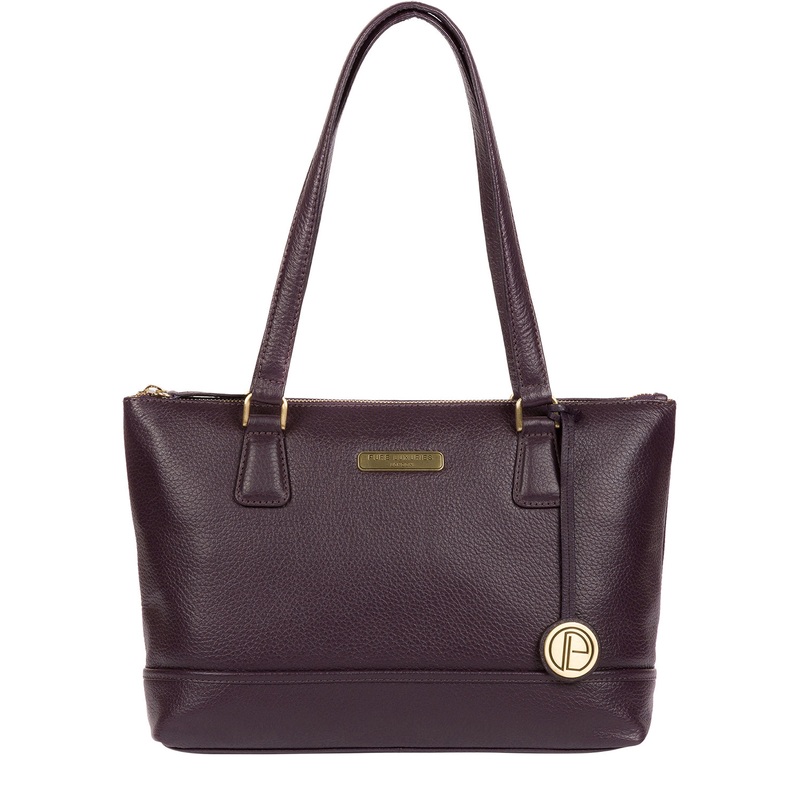 'Wimbourne' Grey Leather Tote Bag