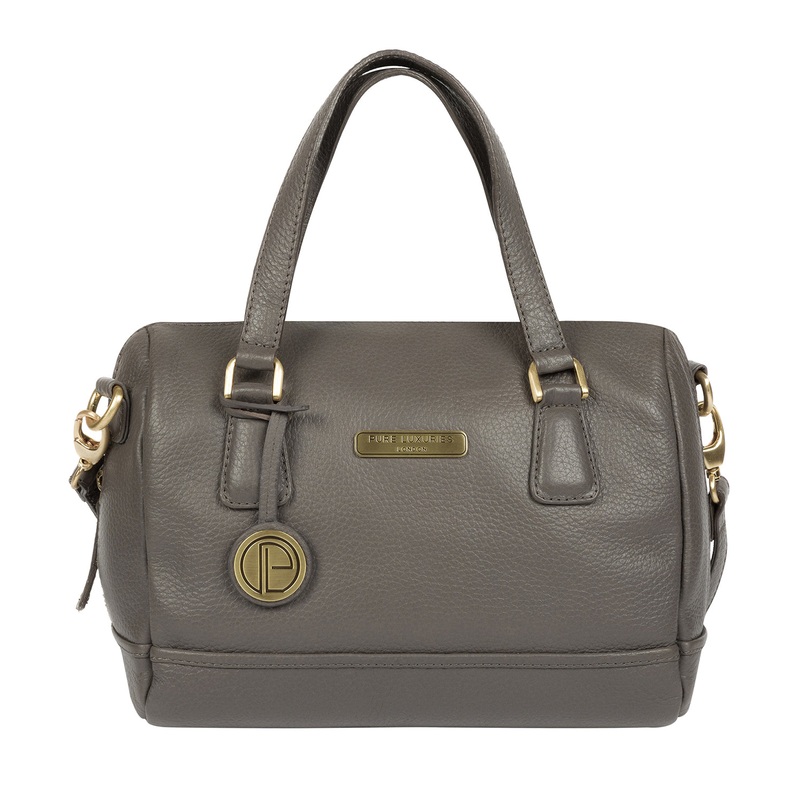 'Woodbury' Grey Leather Handbag