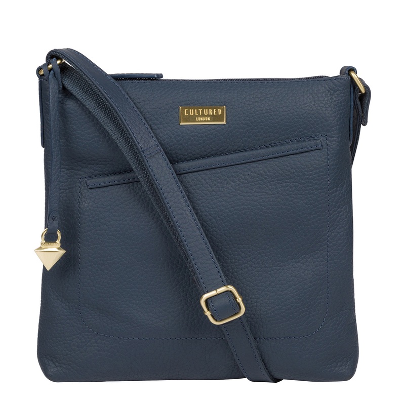 'Bronwyn' Denim Leather Cross Body Bag