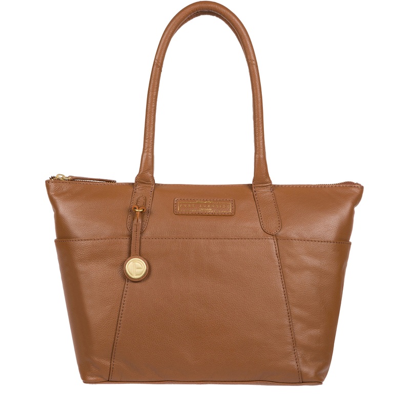 'Holne' Tan Leather Tote Bag