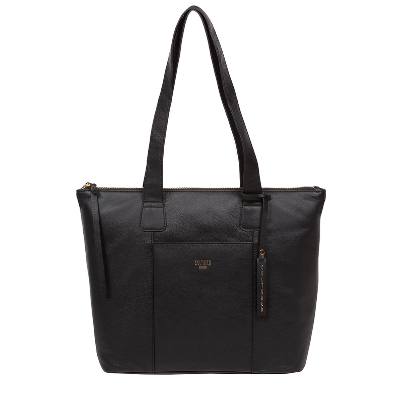 'Kensal' Black Leather Handbag