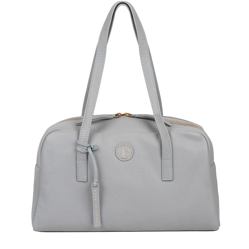 'Pitunia' Cashmere Blue Leather Handbag