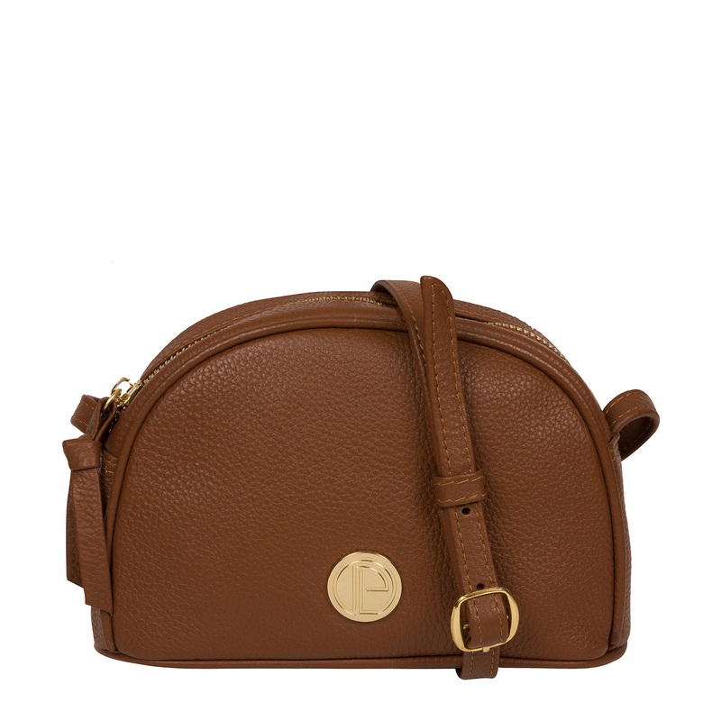 'Pixie' Tan Leather Cross Body Bag