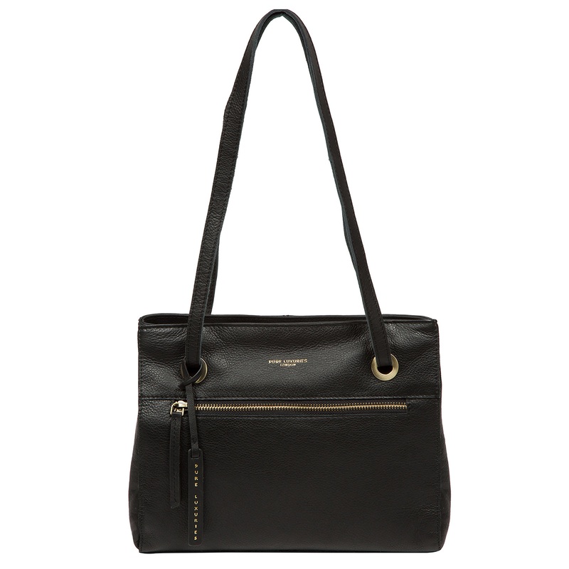 'Stratford' Black Leather Handbag