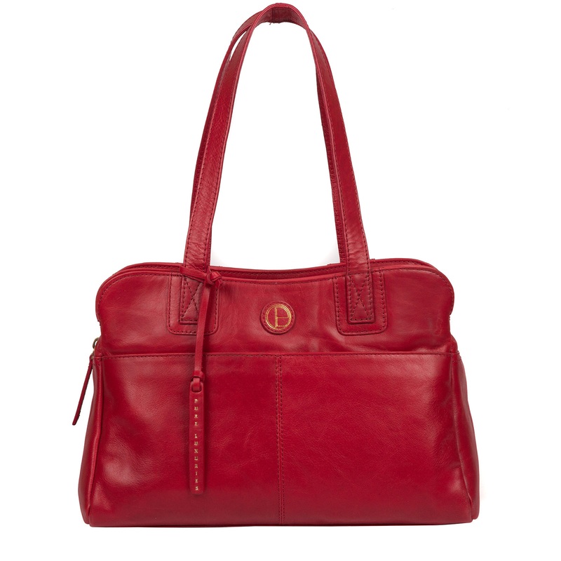 'Beacon' Vintage Red Leather Handbag