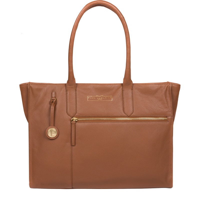 'Buckingham' Tan Leather Tote Bag