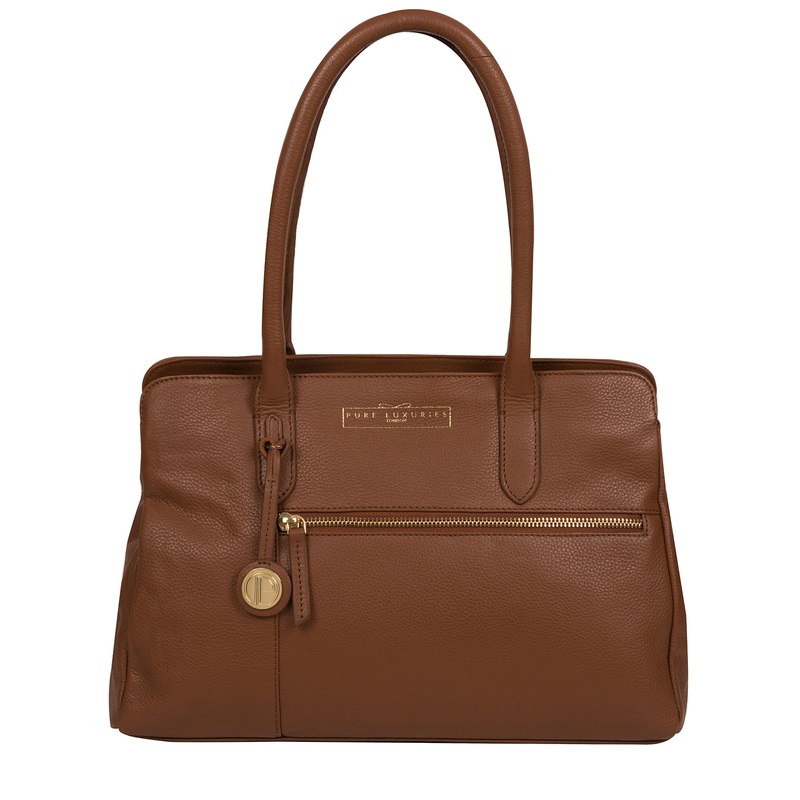 'Darby' Tan Leather Handbag