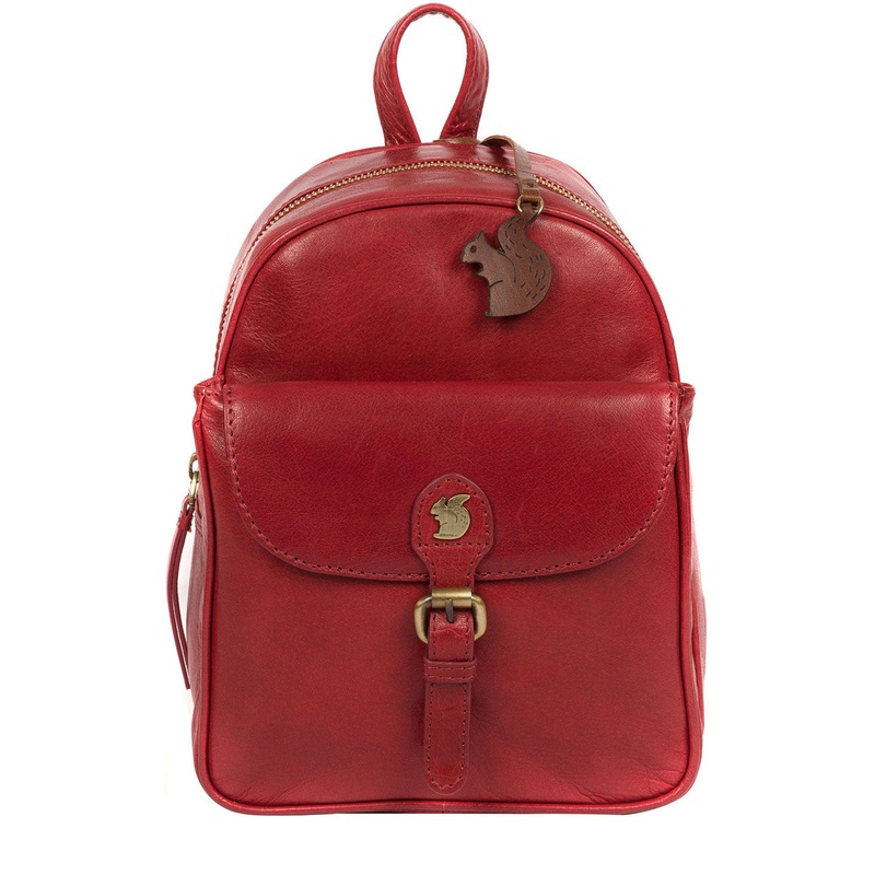 'Eloise' Chilli Pepper Leather Backpack