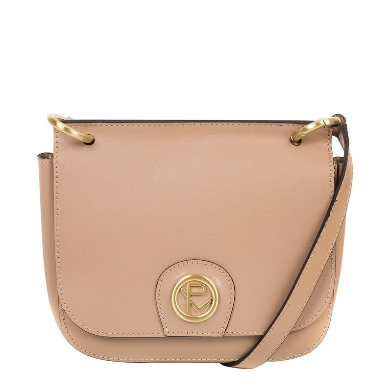 'Ennerdale' Blush Pink Leather Cross Body Clutch Bag