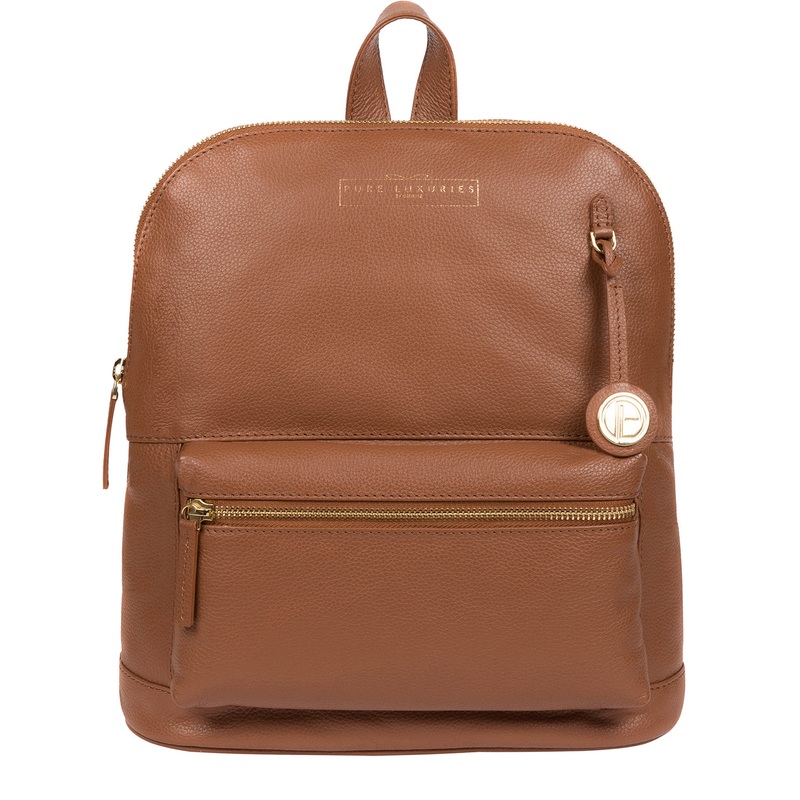 'Kinsely' Tan Leather Backpack