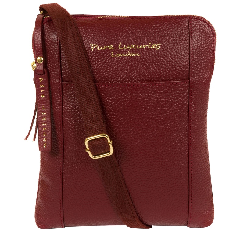 'Maisie' Red Leather Cross Body Bag