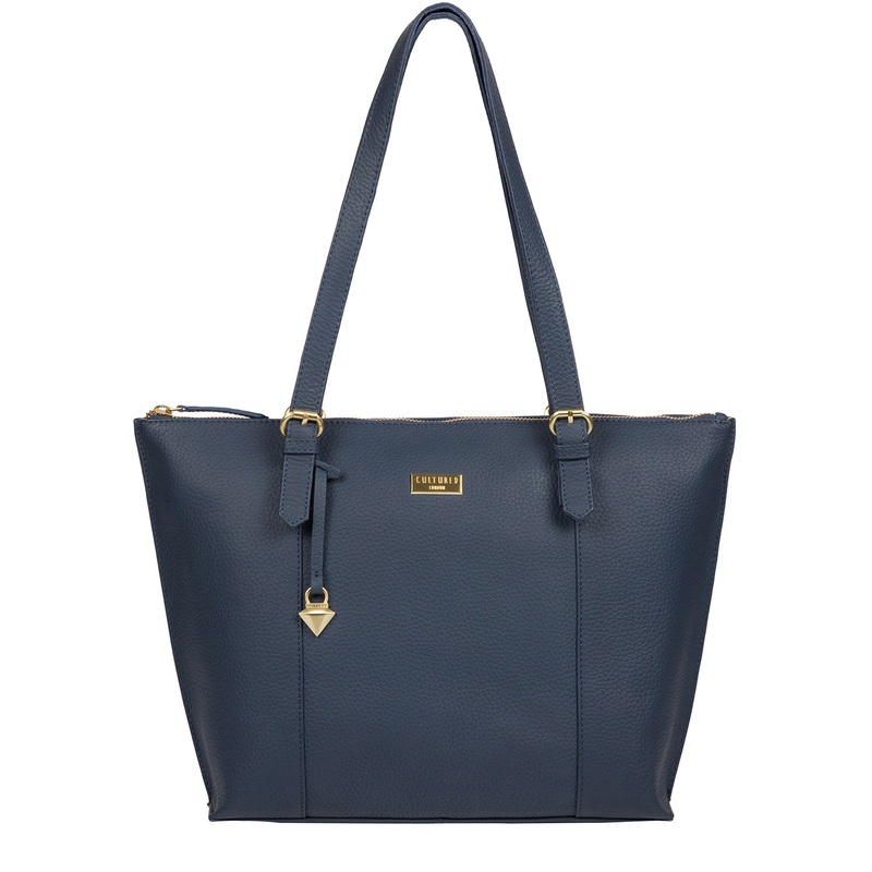 'Pippa' Denim Leather Tote Bag