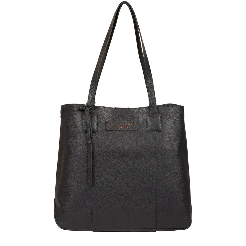 'Ruxley' Slate Leather Tote Bag