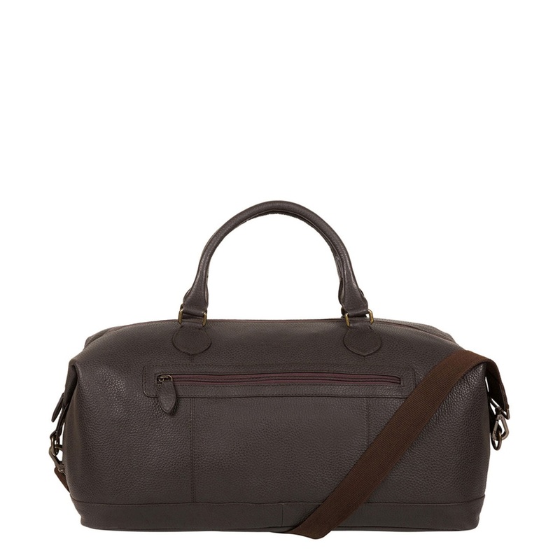 'Toure' Dark Brown Buffalo Leather Holdall