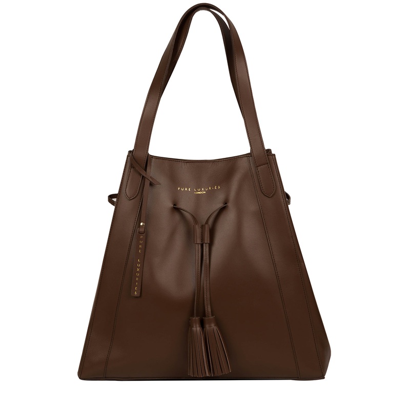 'Bembridge' Ombr Chestnut Vegetable-Tanned Leather Extra-Large Shoulder Bag