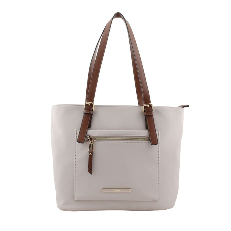 Contrast Strap Shopper Bag
