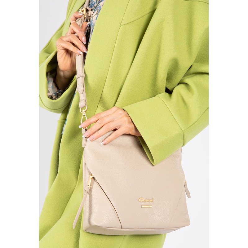 Double Side Zip Crossbody Bag