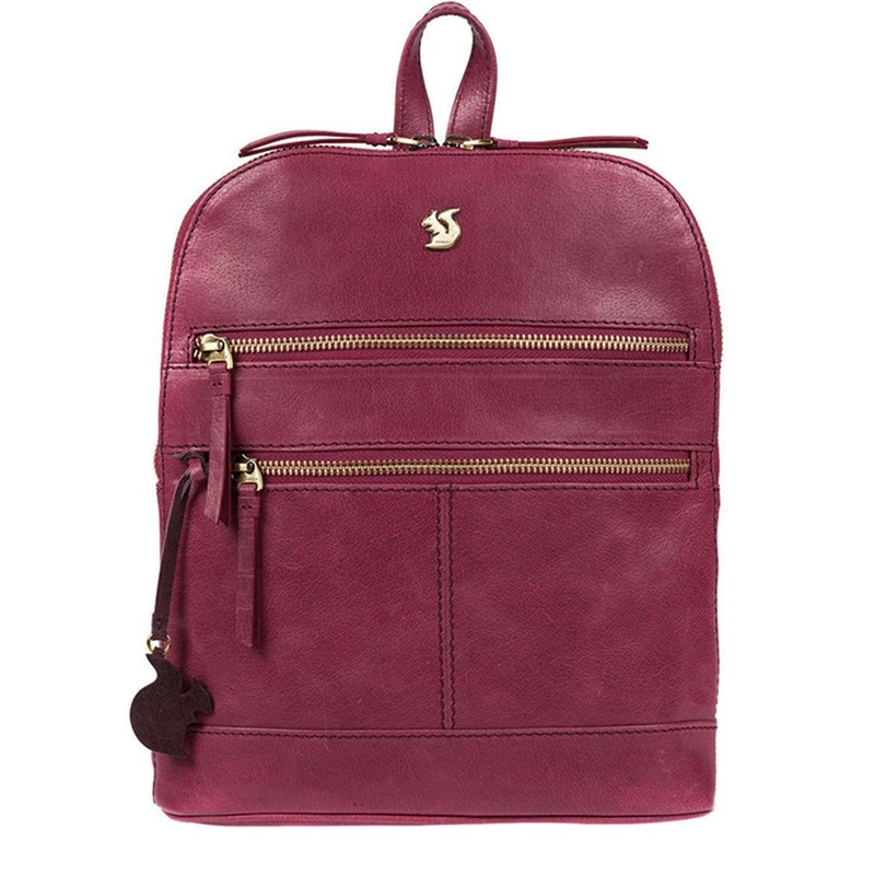 'Francisca' Orchid Leather Backpack