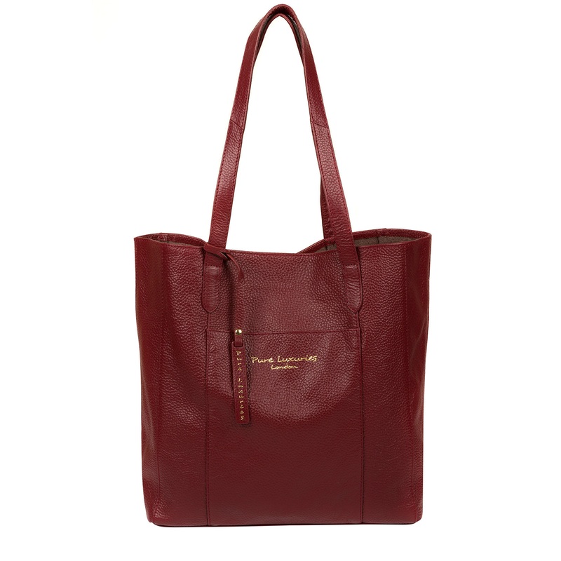 'Keisha' Red Leather Tote Bag