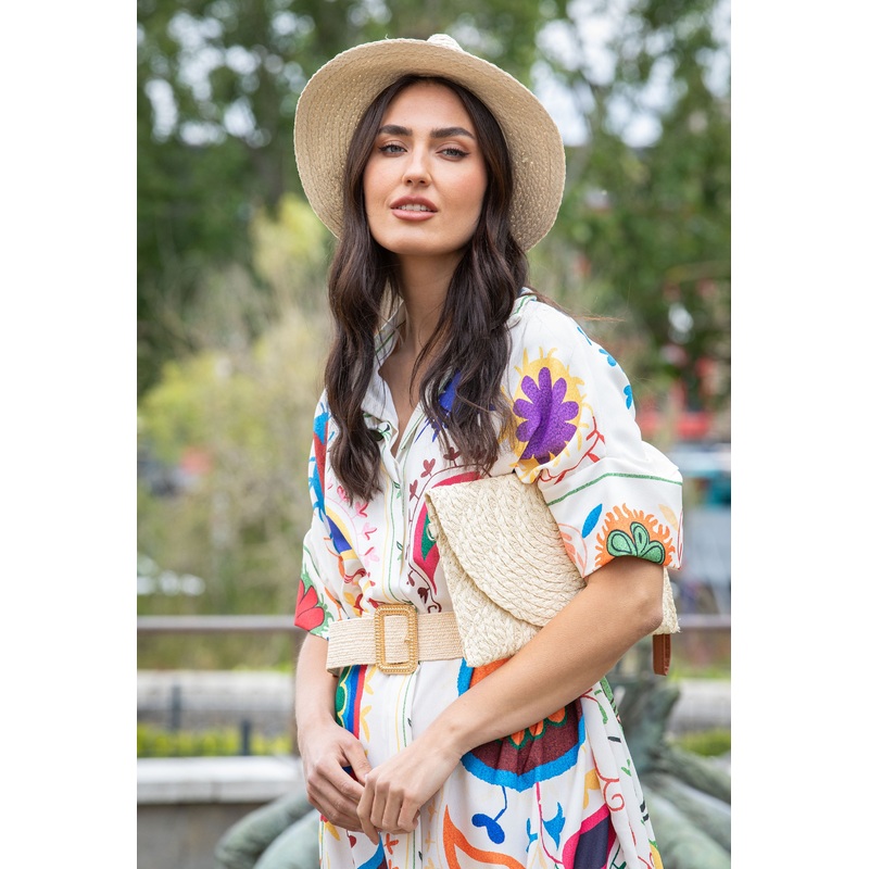 Woven Clutch Bag