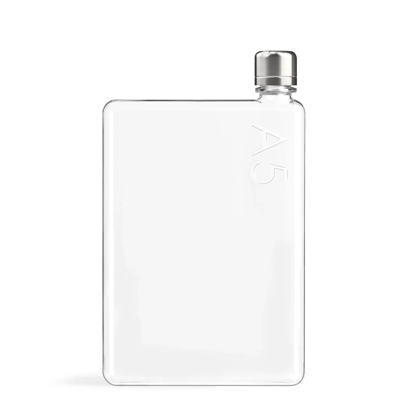 A5 Memobottle - The flat water bottle that fits in your bag | BPA Free | 750ml