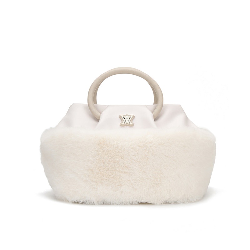 ANEW Golf Circle Curly Tote Bag - Ivory