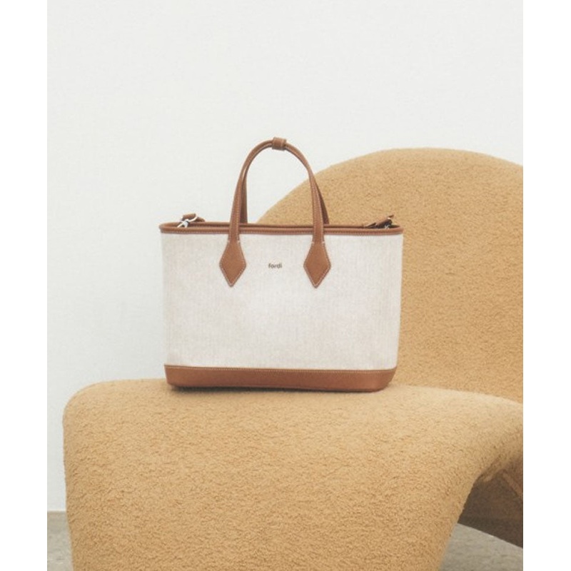 FORDI Herringbone Cart Bag - Camel