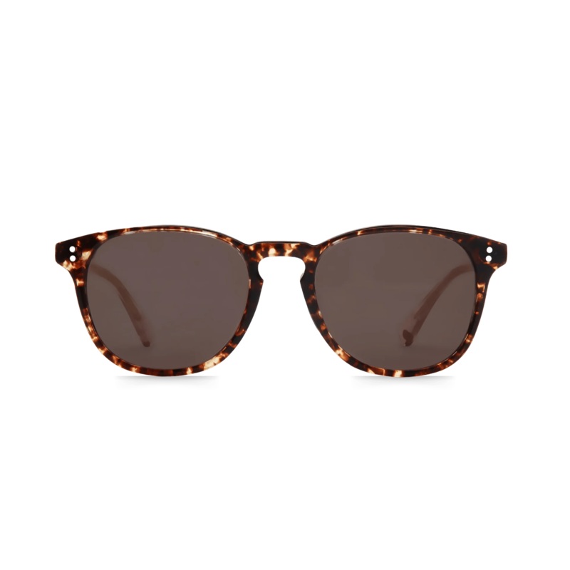 Rocket Eyewear MTO P3 Classic Sunglasses - Caviar Tortoise & Ros with Brown Polarized Lenses (Tortoise and Crystal) - Raised Asian Fit