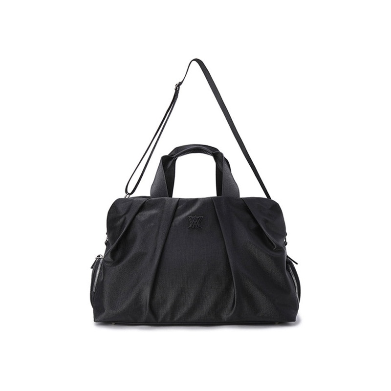 Shirring Boston Bag - Black