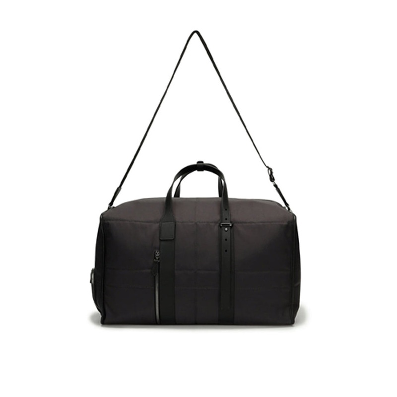 Square Stitch Boston Bag - Dark Gray