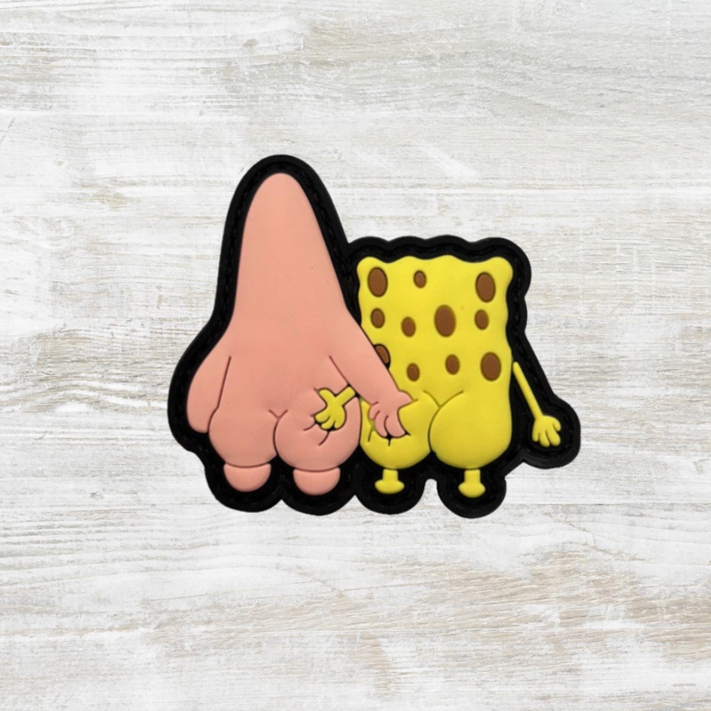 The Meniacc Spongeb Pat PAV Velcro Patch