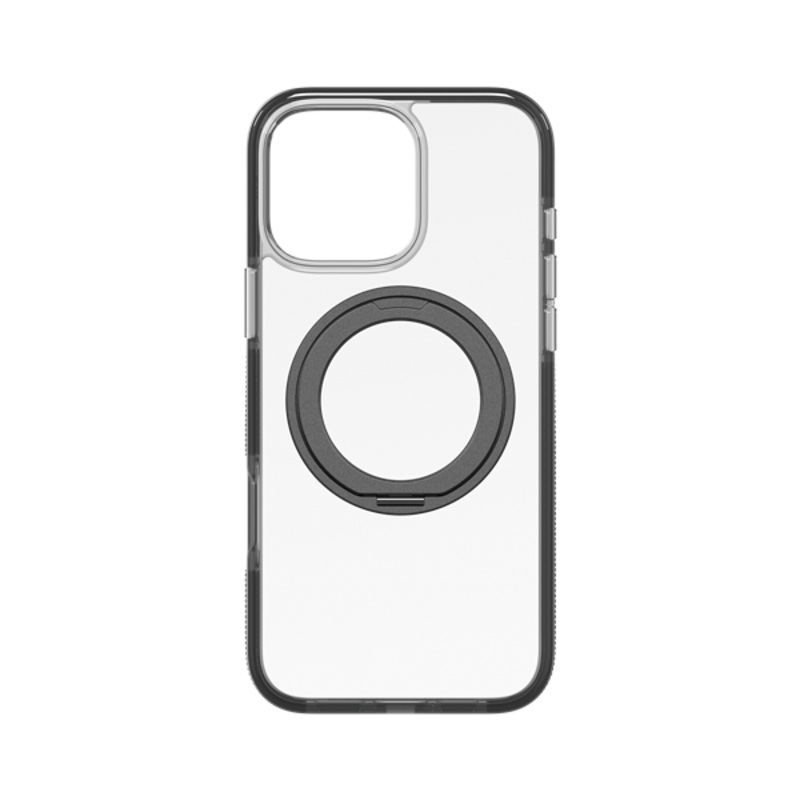 ZAGG Santa Cruz Snap Case for iPhone 16 Series with 360 Rotate Stand - Black