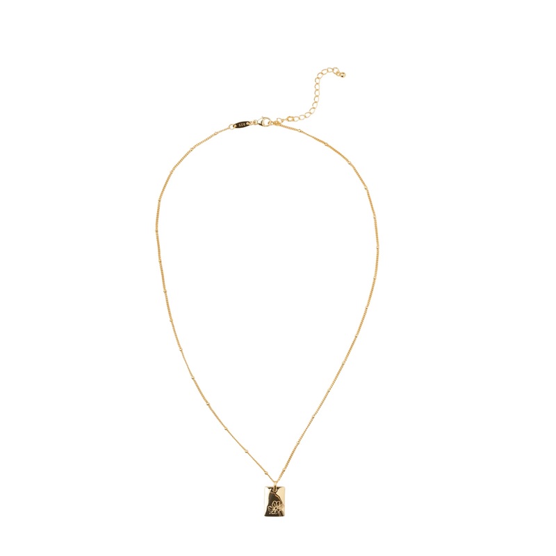 Elly Lou October Flower Necklace - Gold
