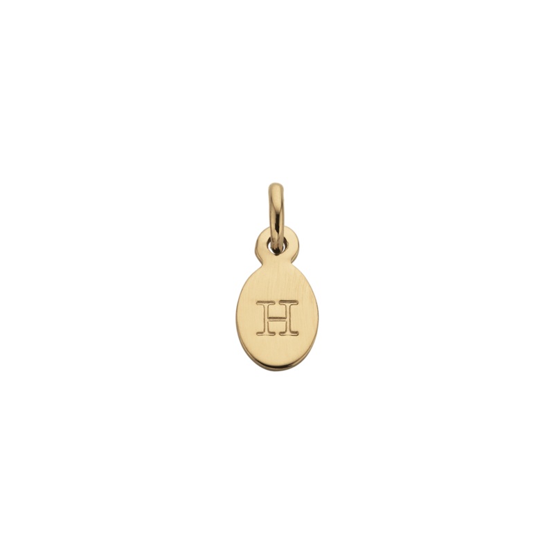 Kirstin Ash Initial Charm w/ 18K Gold Vermeil - H