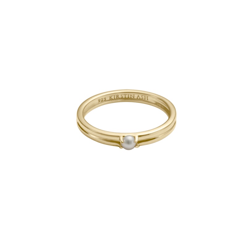 Kirstin Ash Solace Pearl Ring - Gold