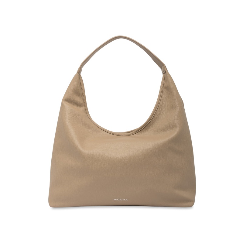 Mocha Emery Soft Shoulder Bag - Taupe