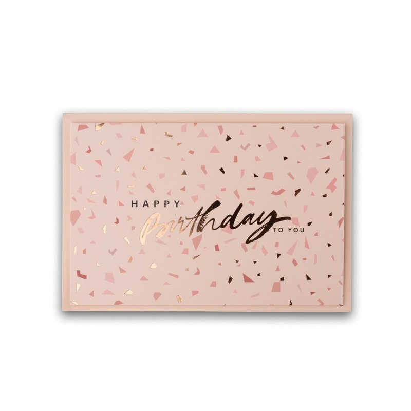 Mocha Nicki Greeting Cards- Happy Birthday Sprinkles