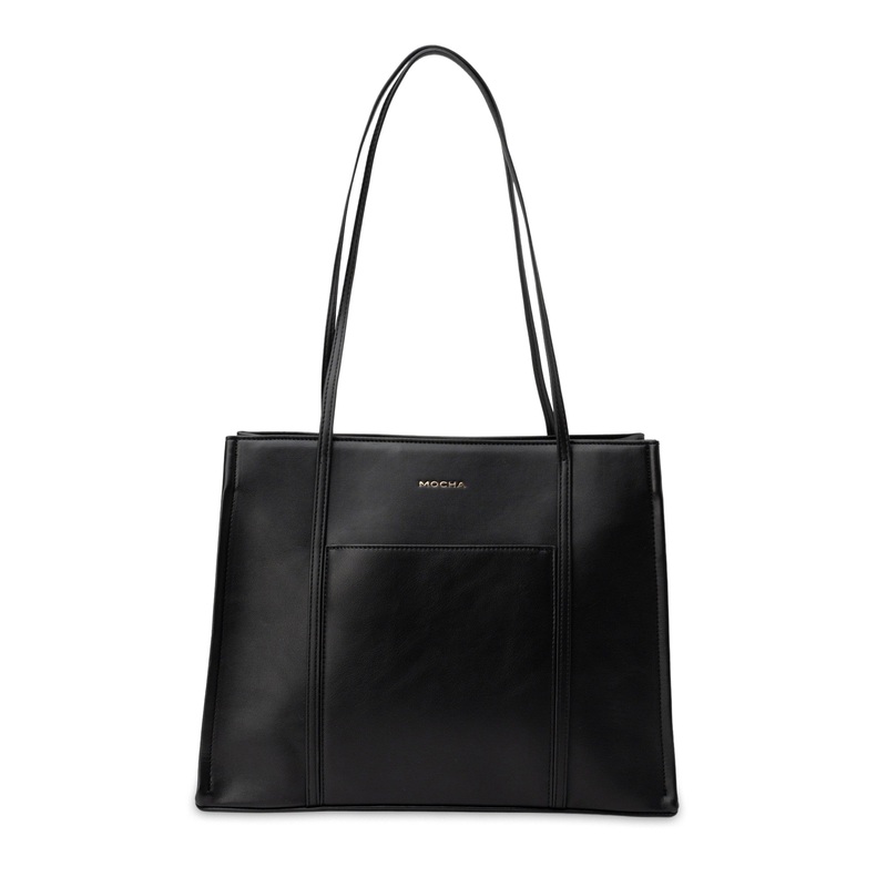 Mocha Stella Tote Bag - Black