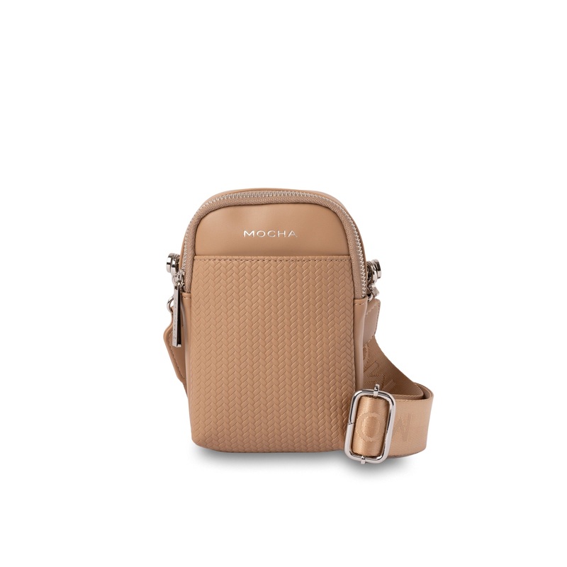 Mocha Tessa Phone Crossbody Bag - Taupe