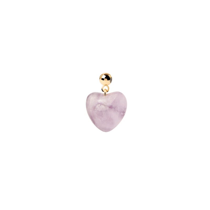 PDPAOLA Amethyst Heart Charm