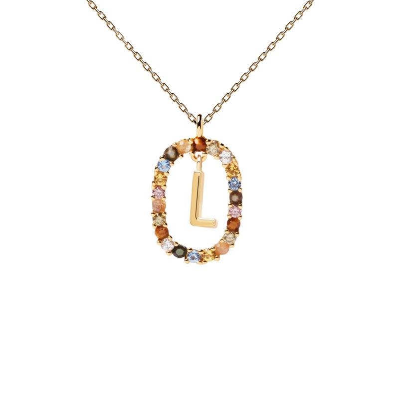 PDPAOLA Letter Necklace - L