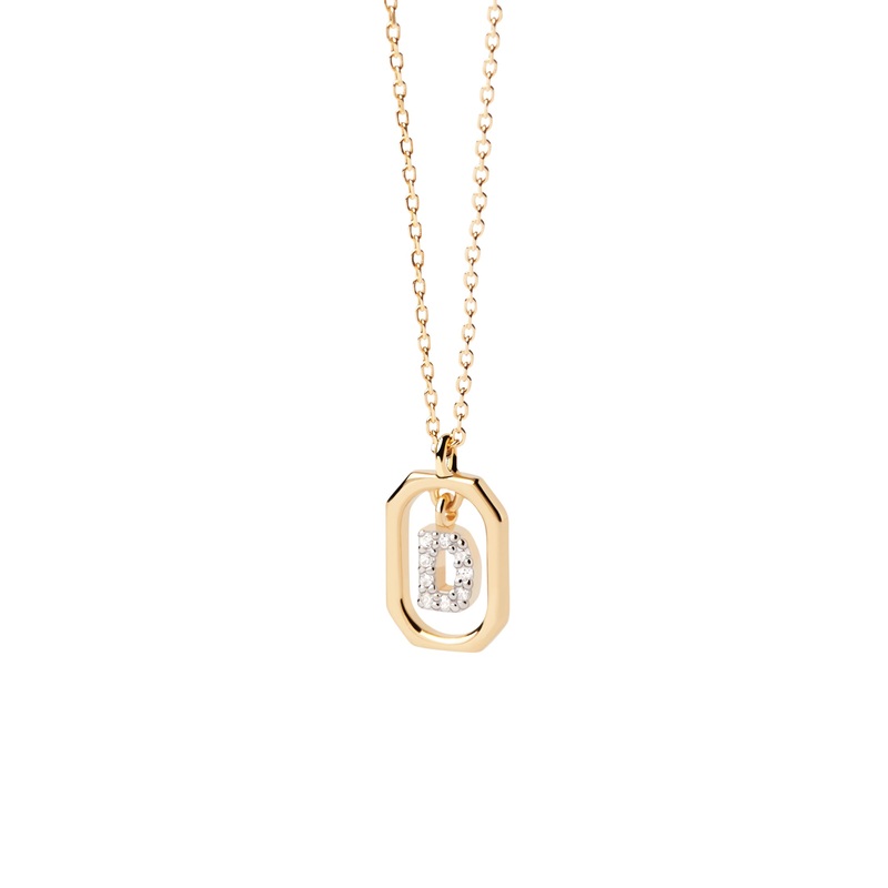 PDPAOLA Mini Letter D Necklace - Gold