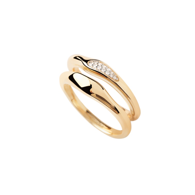 PDPAOLA Onda Ring Set - Gold