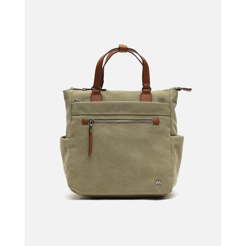 Evolet mochila de tela con asa de mano