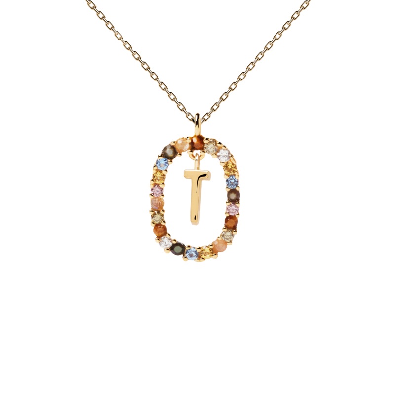 PDPAOLA Letter Necklace - T