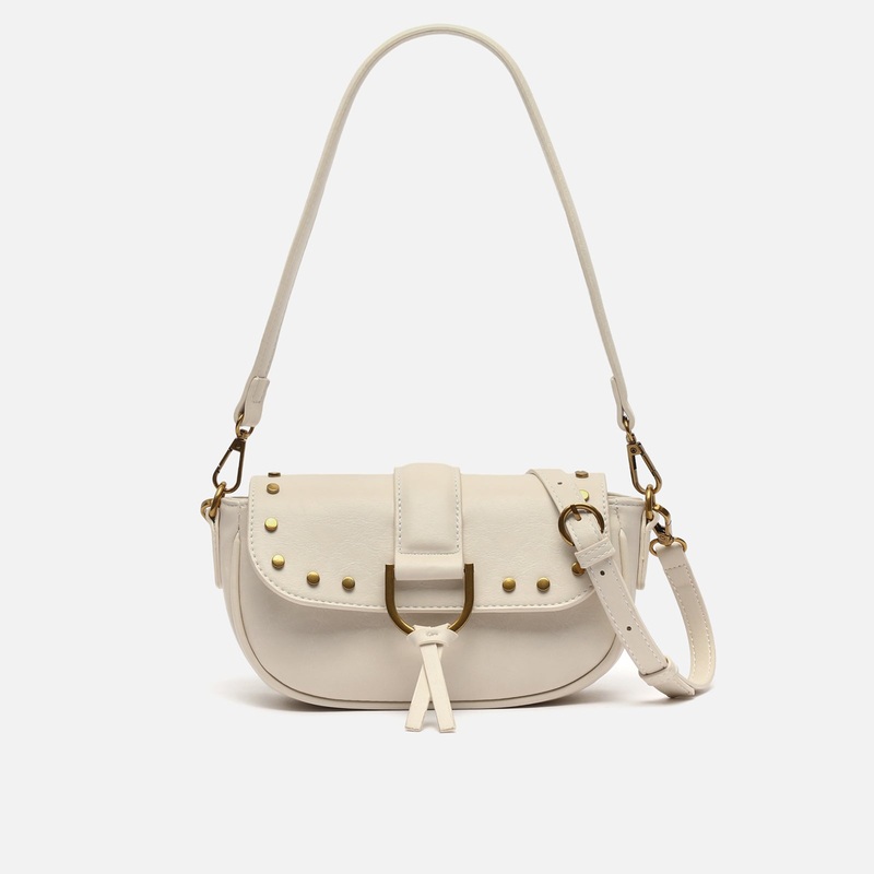 Ranty-1 bolso de hombro pequeo con asa bandolera extrable y detalles metlicos